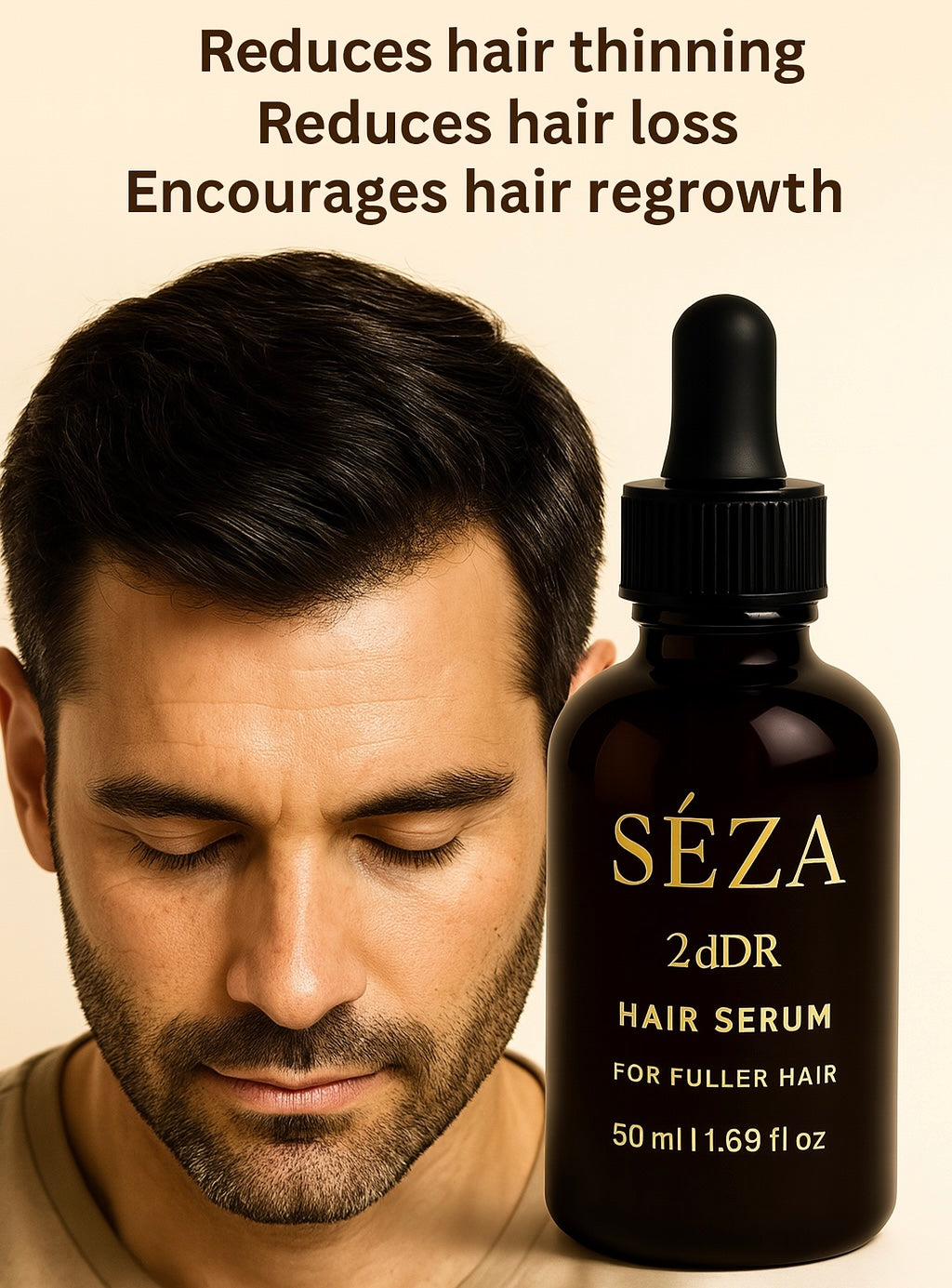 2dDR (2%) Hair Serum, For Fuller, Stronger, Healthier Hair, 50 ml | 1.69 fl oz